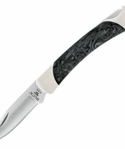 Buck Knives Buck The 55 Knife 055CFSLE - 2021 Legacy Collection, 2.36" S30V Satin Plain Blade, Marble Carbon Fiber Handle