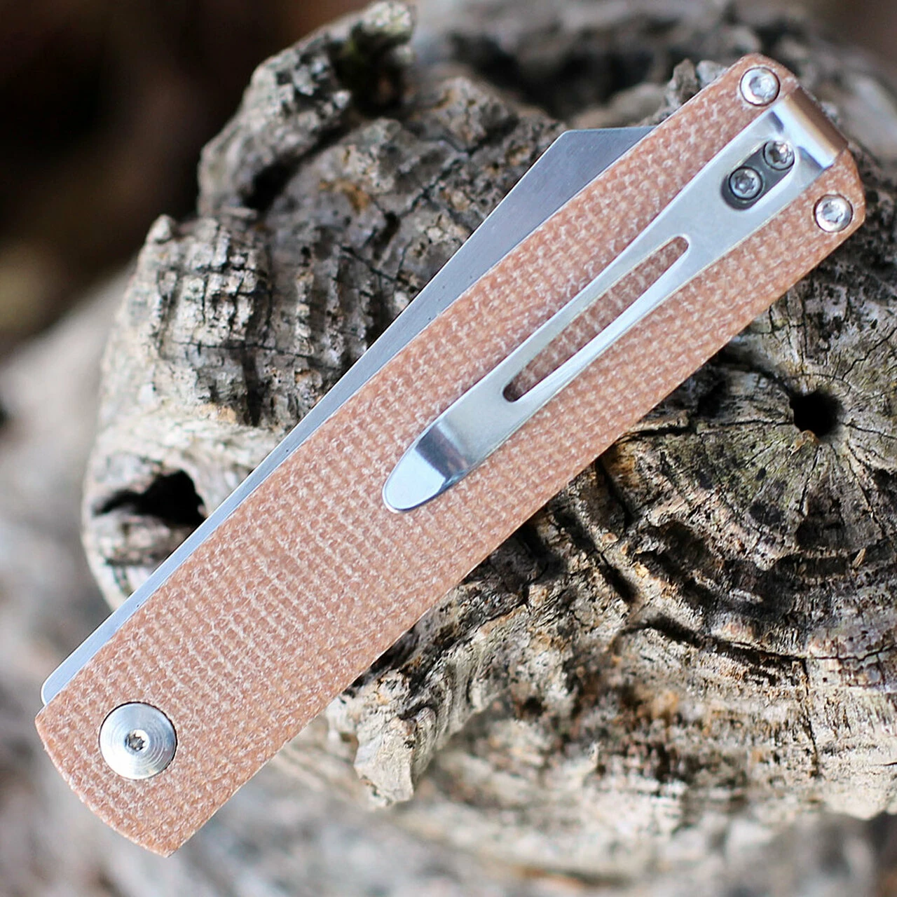 Boker Plus Tenshi - Brown Micarta (2.7" VG-10 Satin) 01BO327 4 Boker Plus Tenshi - Brown Micarta (2.7" VG-10 Satin) 01BO327 - Image 4