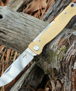 Boker Plus Atlas Brass Slip Joint - Brass (2.6" 12C27 Satin) 01BO853