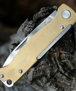 Boker Plus Atlas Brass Slip Joint - Brass (2.6" 12C27 Satin) 01BO853 6 Boker Plus Atlas Brass Slip Joint - Brass (2.6" 12C27 Satin) 01BO853 -Buck Knives Sales 01BO853.2 33414.1645626419