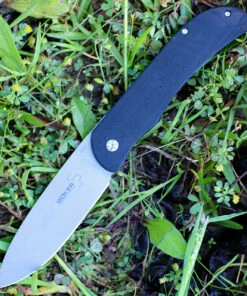 Boker Plus 01BO137 Exskelibur I, 3.5" D2 Plain Blade, Black G-10 Handle