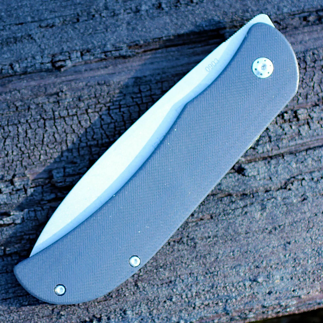 Boker Plus 01BO137 Exskelibur I, 3.5" D2 Plain Blade, Black G-10 Handle 3 Boker Plus 01BO137 Exskelibur I, 3.5" D2 Plain Blade, Black G-10 Handle - Image 3