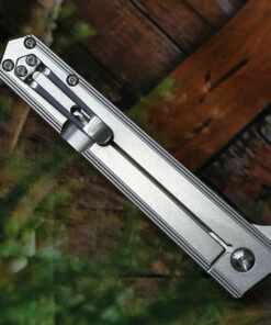 Boker Plus Kwaiken Flipper Frame Lock 01BO269, 3.50" D2 Plain Blade, Stainless Steel Handle -Buck Knives Sales 01bo269.5 83780.1566586389