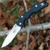 Boker Plus USA 01BO370 Patriot Satin, 3 3/8" 154CM Plain Blade, Black FRN Handles