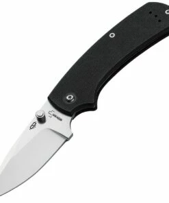 Boker Plus 01BO533 XS Drop, 3.1" 440C Plain Drop Point Blade, Black G-10 Handle