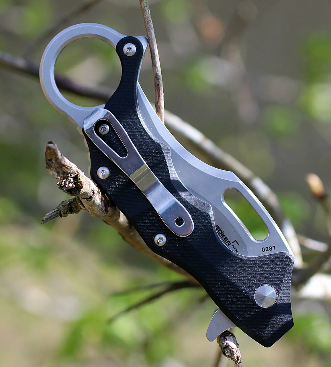 Boker Plus 01BO755 Wildcat XL, 3.4" D2 Karambit Plain Blade, Black G-10 Handle 4 Boker Plus 01BO755 Wildcat XL, 3.4" D2 Karambit Plain Blade, Black G-10 Handle - Image 4