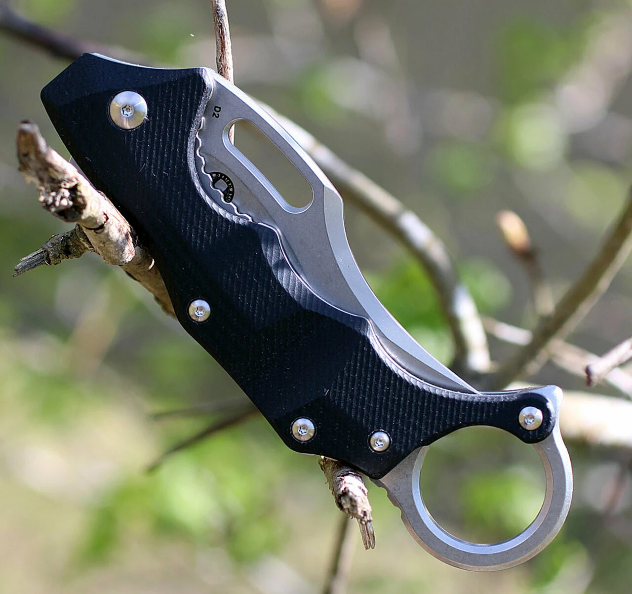 Boker Plus 01BO755 Wildcat XL, 3.4" D2 Karambit Plain Blade, Black G-10 Handle 3 Boker Plus 01BO755 Wildcat XL, 3.4" D2 Karambit Plain Blade, Black G-10 Handle - Image 3