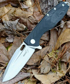 Boker Plus 01BO756 Mini Caracal, 3.1" D2 Plain Blade, Black G-10 Handle