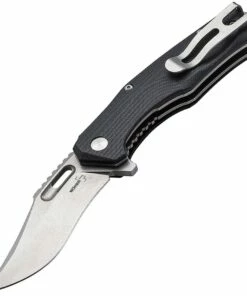 Boker Plus 01BO763 Defender, 3.2" D2 Plain Blade, Black G-10 Handle