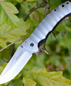 Boker Magnum 01RY199 Blue Drop, 3.7" 440A Plain Blade, Gray Aluminium Handle