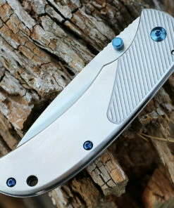 Boker Magnum 01RY863 Blue Dot, 3.3" 440A Plain Blade, Stainless Handle -Buck Knives Sales 01ry863.3 62204.1639067823