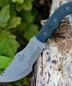 TOPS Tom Brown Tracker T-3 TPTBT031, 5.75" 154CM Steel Tumble Blade, Micarta Handle