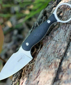 Boker Plus 02BO175 Accomplice, 3.2" 14C28N Plain Blade, Black G-10 Handle