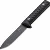 Boker Plus 02BO381 Bushcraft Kormoran, 4.7" 14C28N Plain Blade, Black G-10 Handle