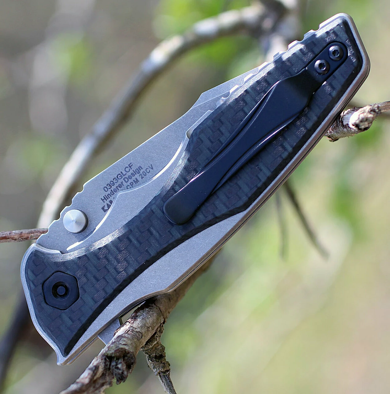 Zero Tolerance 0393GLCF, 3.5" CPM 20CV Plain Blade, Titanium/Glow in the Dark Carbon Fiber Handle 4 Zero Tolerance 0393GLCF, 3.5" CPM 20CV Plain Blade, Titanium/Glow in the Dark Carbon Fiber Handle - Image 4