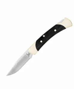 Buck Knives Buck The 55 Lockback - Genuine Ebony (2.4" 420HC Tumbled) 055BRS-B