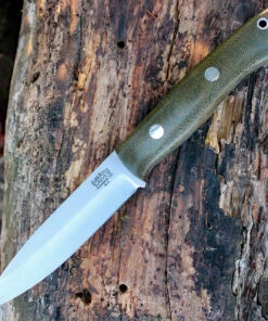 Bark River Knives Bark River 06115MGC Aurora, 4.75" A-2 Plain Blade, Green Micarta Handle
