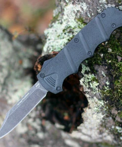 Boker Plus Kalashnikov Bowie OTF (3.5" Black Stonewash) Black Aluminum 06EX350