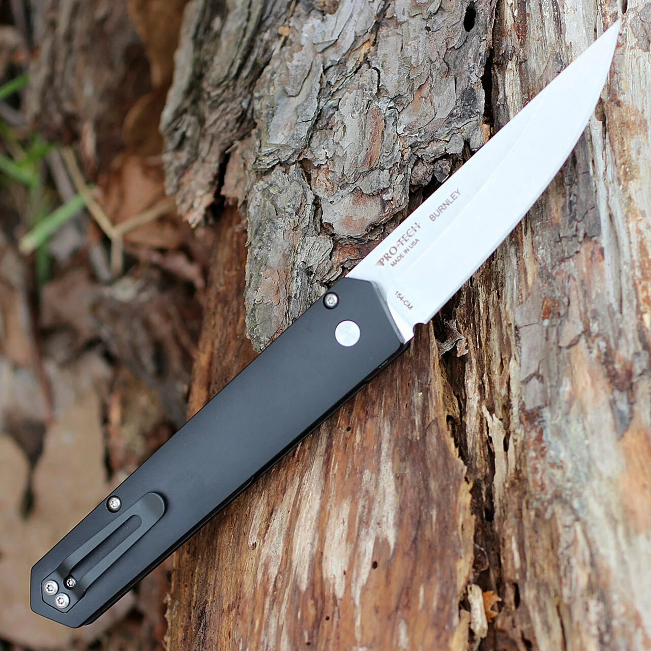 Boker Plus/Pro-Tech 06EX291 Kwaiken Auto, 3.5" 154CM Stonewash Plain Blade, Black Aluminium Handle 2 Boker Plus/Pro-Tech 06EX291 Kwaiken Auto, 3.5" 154CM Stonewash Plain Blade, Black Aluminium Handle - Image 2