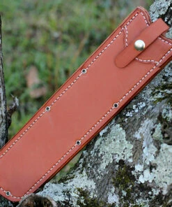 Bark River Knives Bark River Edwin Forrest Bowie - Natural Canvas Micarta (12.25" A2 Satin) 08-315M-NC -Buck Knives Sales 08316 sheath.1 83482.1642098757.1280.1280 05845.1642099100.1280.1280 20533.1642100240