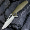 CIVIVI Knives CIVIVI Wyvern C902A, 3.45" D2 Satin Drop Point Blade, OD Green Textured FRN Handles