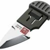 Al Mar Stinger Keychain 1001GYBK, 1.3" D2 Plain Blade, PP + TPR Handle-Gray