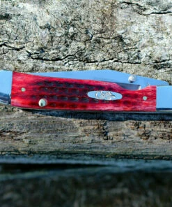 Case 10306 Kickstart TrapperLock A/O, Pocket worn Old Red Bone Handle (6154AC SS) -Buck Knives Sales 10306 09463.1585248953