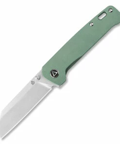 QSP Knife QSP Penguin Frame Lock - Green SW Ti (3" 154CM Stonewashed) QS130-X