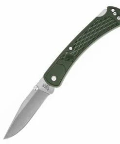 Buck Knives Buck 110 Slim Hunter BU110ODS2, 3.75" 420HC Clip Blade, O.D. Green Nylon Handle