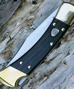 Buck Knives Buck 110BRSA Automatic Hunter, 3.75" 420HC SS Plain Blade, Ebony Dymondwood Handle -Buck Knives Sales 110brsa.4 36088.1566585890