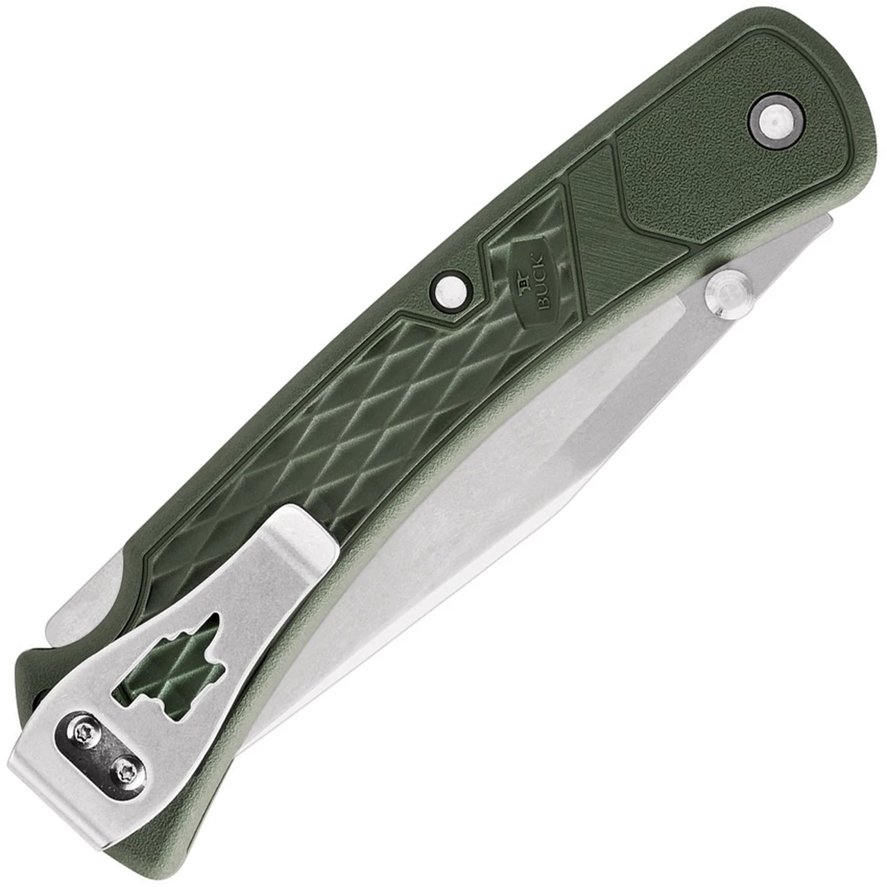 Buck Knives Buck 112 Slim Ranger Select Lock Back BU112ODS2, 3" 420HC Plain Blade, O.D. Green Nylon Handle 2 Buck Knives Buck 112 Slim Ranger Select Lock Back BU112ODS2, 3" 420HC Plain Blade, O.D. Green Nylon Handle - Image 2