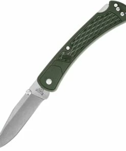 Buck Knives Buck 112 Slim Ranger Select Lock Back BU112ODS2, 3" 420HC Plain Blade, O.D. Green Nylon Handle