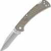 Buck Knives Buck 112 Slim Ranger Select Lock Back BU112BRS2, 3.0" 420HC Plain Blade, Tan Nylon Handle