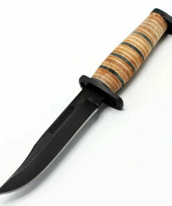 Buck Knives Buck 119BRS1 Brahma, 6" 420HC Plain Blade, Leather/Micarta Handle