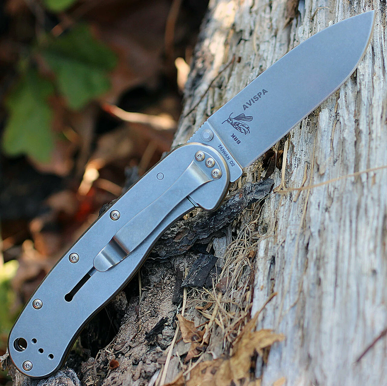 BRK Avispa 1302DT, 3.5", Stonewash D2 Steel, Plain Edge, Drop Point, Design by Esee Knives, Desert Tan Nylon handles 2 BRK Avispa 1302DT, 3.5", Stonewash D2 Steel, Plain Edge, Drop Point, Design by Esee Knives, Desert Tan Nylon handles - Image 2
