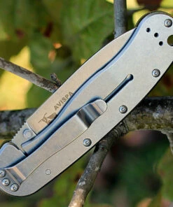 BRK Avispa 1302OD, 3.5", Stonewash D2 Steel, Plain Edge, Drop Point, Design by Esee Knives, OD Green Nylon handles -Buck Knives Sales 1302od.2 53824.1566585877