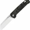 QSP Knife QSP Penguin - Shredded CF / Blk G-10 (3" D2 Two-Tone) QS130-T