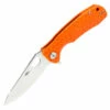 Honey Badger Knives Honey Badger Small Leaf Flipper - Orange FRN (2.8" 8Cr13MoV Satin) HB1313