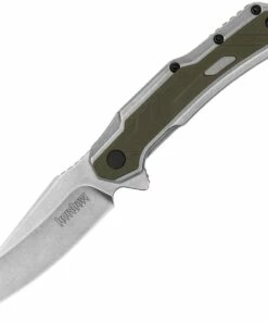 Kershaw Knives Kershaw Salvage- SS/Green Nylon Overlay (2.9" 8Cr13MoV SW) 1369
