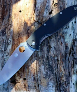 Spyderco Knives Spyderco Resilience G10 C142GP, 4.25" 8Cr13MoV Plain Blade, G-10 Handle