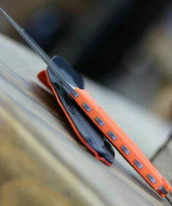 Benchmade Knives Benchmade 15006 Steep Country, 3.54" CPM-S30V Satin Drop Point Blade, Orange Santoprene Handle -Buck Knives Sales 15006 11706.1606837667