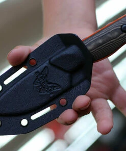 Benchmade Knives Benchmade 15017-1 Hidden Canyon Hunter, 2.79" CPM-S90V Satin Drop Point Blade, Richlite/Orange G10 Handle -Buck Knives Sales 15017 1.1 90840.1594841278