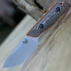 Benchmade Knives Benchmade 15017-1 Hidden Canyon Hunter, 2.79" CPM-S90V Satin Drop Point Blade, Richlite/Orange G10 Handle