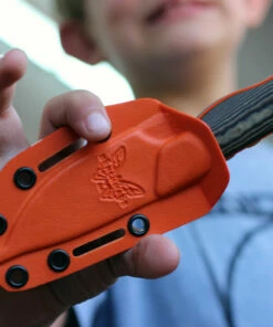 Benchmade Knives Benchmade 15017-1 Hidden Canyon Hunter, 2.79" CPM-S90V Satin Drop Point Blade, Richlite/Orange G10 Handle -Buck Knives Sales 15017 1 68498.1594841278