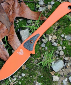 Benchmade Knives Benchmade Hunt 15200ORG Altitude, 3.08" CPM-S90V Plain Blade, Carbon Fiber-G-10 Handle