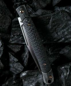 We Knife Co. We Knife Gentry Slip Joint Folder 902A, 3.45” CPM-S35VN Satin Clip Point Plain Blade, Black Carbon Fiber Handle 5 We Knife Co. We Knife Gentry Slip Joint Folder 902A, 3.45” CPM-S35VN Satin Clip Point Plain Blade, Black Carbon Fiber Handle -Buck Knives Sales 1546845240213846 39212.1582150355