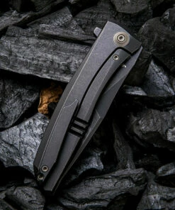 We Knife Co. We Knife Scoppio Framelock Folder 923D, 3.63" CPM-20CV Black Stonewash Drop Point Plain Blade, Black Titanium Handle -Buck Knives Sales 1575254202799693 38149.1582049283