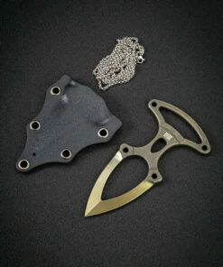 We Knife Co. We Knife BUD Push Dagger 924A, 2.02" 6AL4V Bronze Titanium Plain Blade, Bronze Titanium Handle, Black Kydex Sheath -Buck Knives Sales 1575255637273743 22164.1582047367