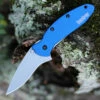 Kershaw Knives Kershaw 1620NB Scallion, 2.25" 420HC SS Plain Blade, Navy Blue Anodized Aluminum Handle