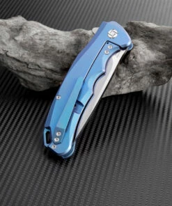 Artisan Cutlery Artisan Tradition Framelock ATZ1702GBU, 3.94" S35VN Plain Blade, Blue Titanium Handle -Buck Knives Sales 1702g bu 02 preview 92455.1566585974